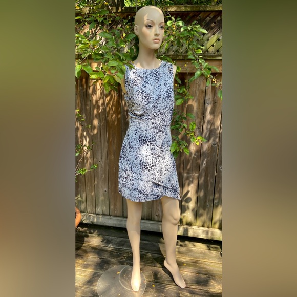 Animal Print Asymmetrical Mini Dress - Picture 5 of 14